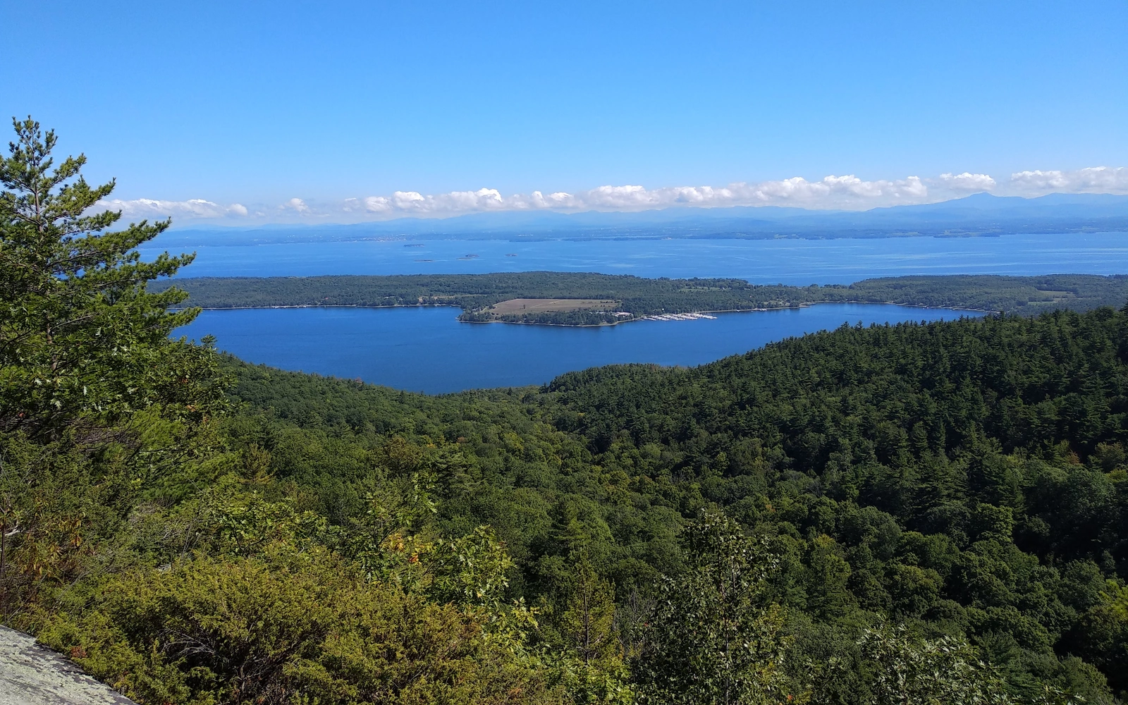 Lake area and mountain land in Windham County